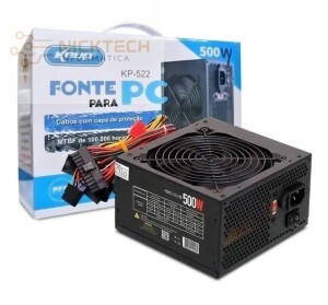 FONTE REAL ATX P/PC 500W KP-522 (R#)