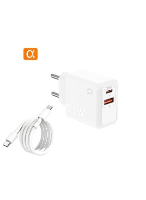 CARREGADOR TURBO TIPO C /TIPO C 25W AGOLD CA45-5