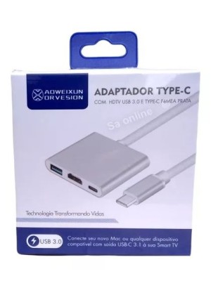 ADAPTADOR TIPO C PARA HDMI USB 3.0 AOWEIXUM