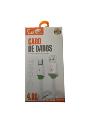 CABO USB TIPO C 4.8A ELETRO EL-3111-TY 1 METRO