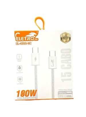 CABO TIPO C PARA TIPO C 100W EL-3122-CC ELETRO (R#)