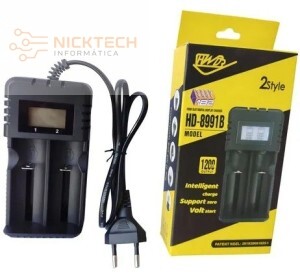 CARREGADOR DE PILHAS 1200MAH HD-8991B (R#)