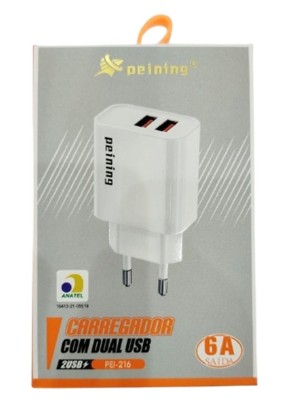 TOMADA 2 USB 6A PEI-216 PEINING (R#)