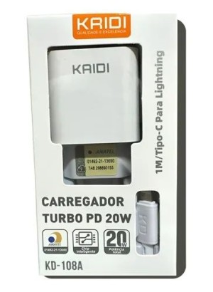 CARREGADOR TURBO TIPO C IPHONE KD-108A (R#)
