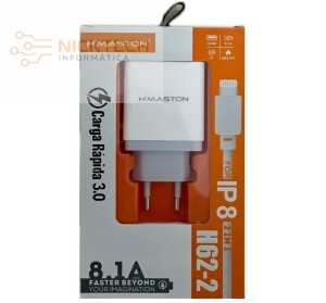 CARREGADOR RAPIDO IPHONE HMASTON 8.1A  H62-2